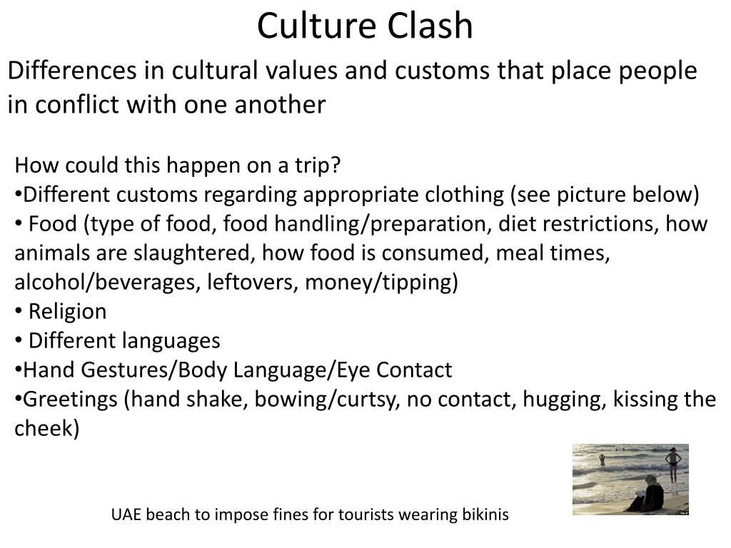 tourism culture clash