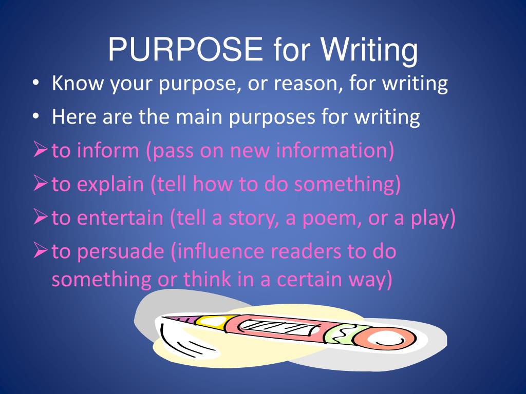 purpose of essay writing