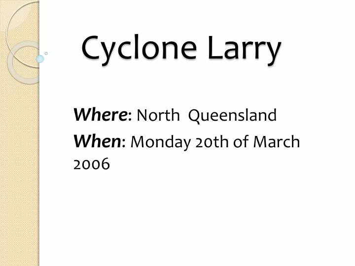 cyclone larry n.