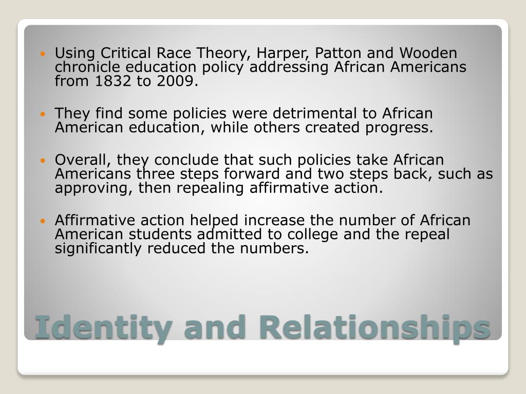PPT - Economics and African American Success in Higher Education ...
