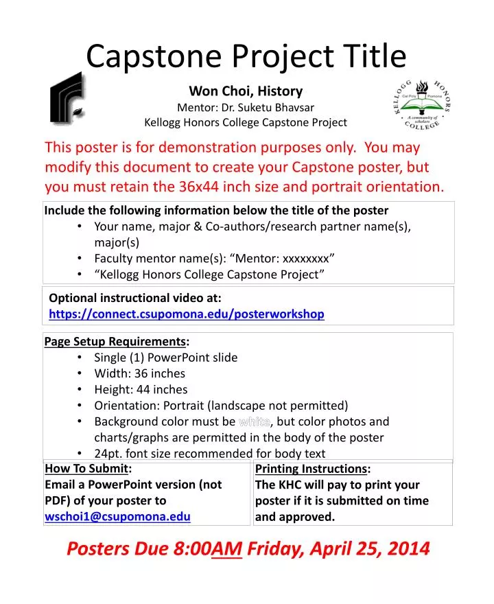 capstone project powerpoint presentation examples