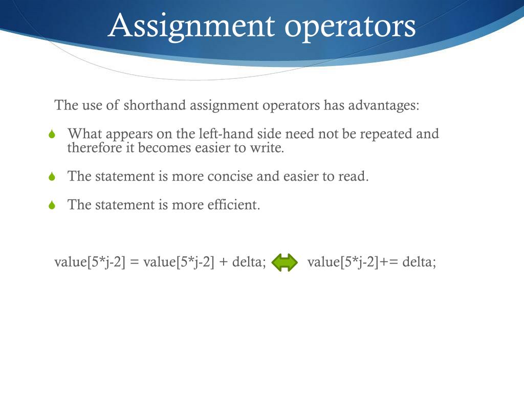 assignment operators shall not be used in sub expressions