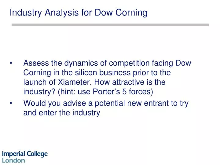 dow corning porter five analysis dow corning porter five analysis