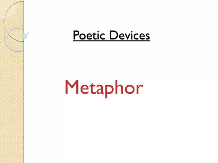PPT Poetic Devices PowerPoint Presentation, free download ID2854273
