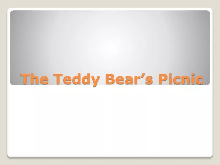 teddy bears picnic story powerpoint