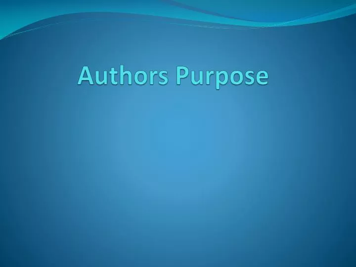 presentation definition by authors