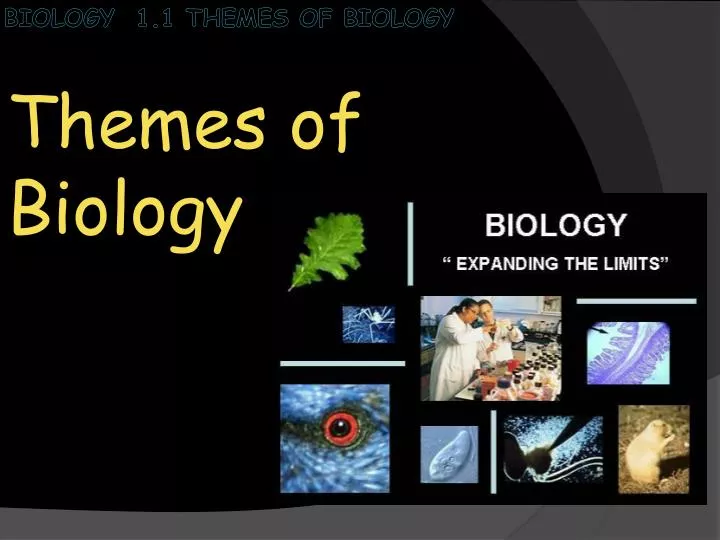 themes of biology n.