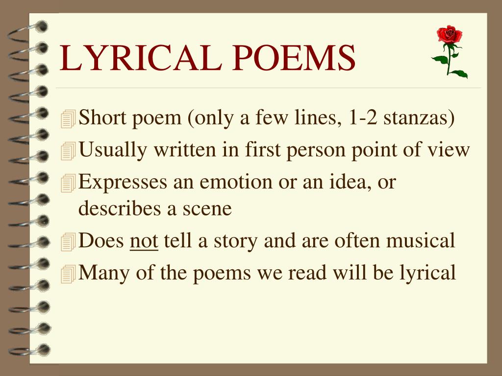 lyrical poem examples lyrical poem examples