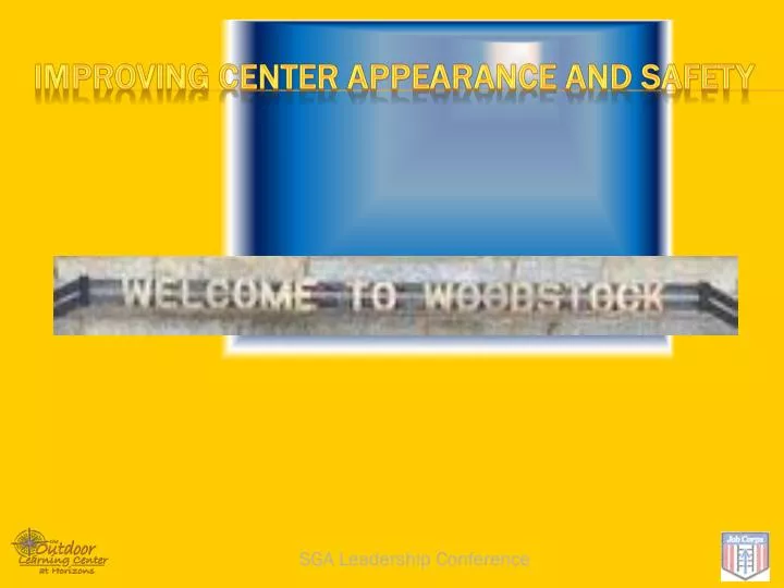 PPT Improving center appearance and safety PowerPoint Presentation