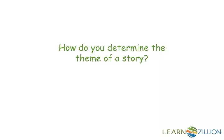 identifying theme ppt