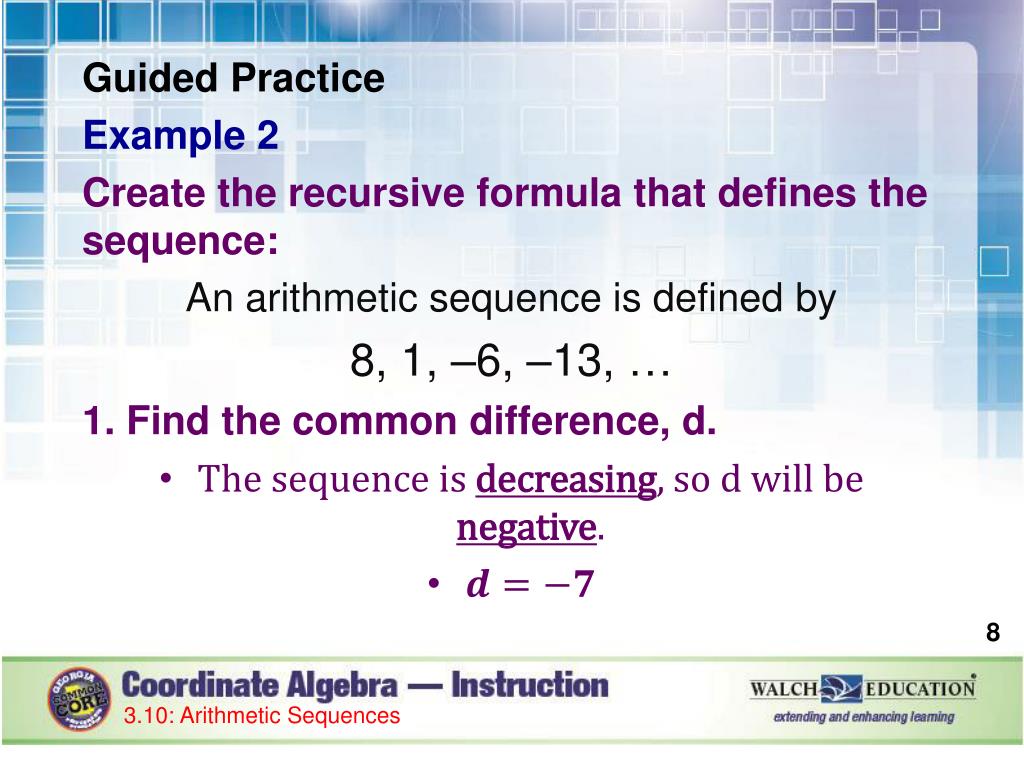 Ppt Lesson 311 Concept Arithmetic Sequences Powerpoint Presentation Id2858622 4243