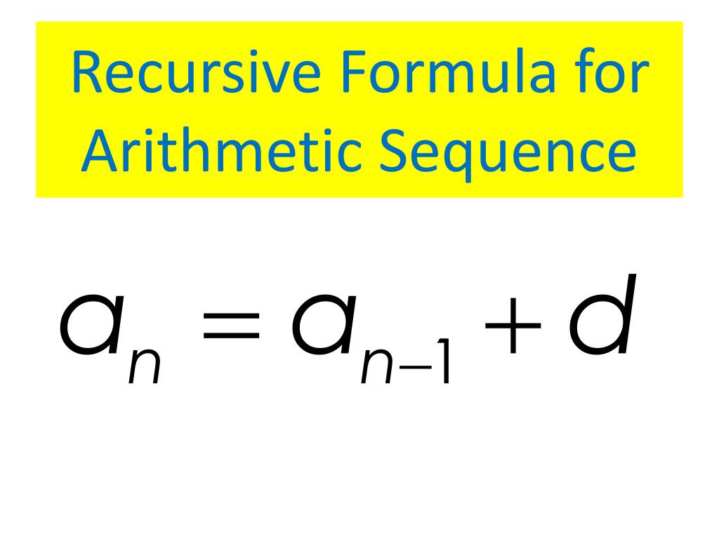 Recursive Formula For Arithmetic Sequence Worksheet - Printable Word ...