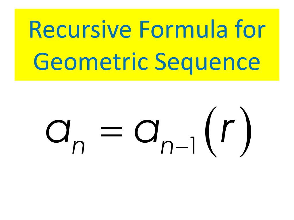 PPT - Arithmetic and Geometric Sequence Formula Review PowerPoint