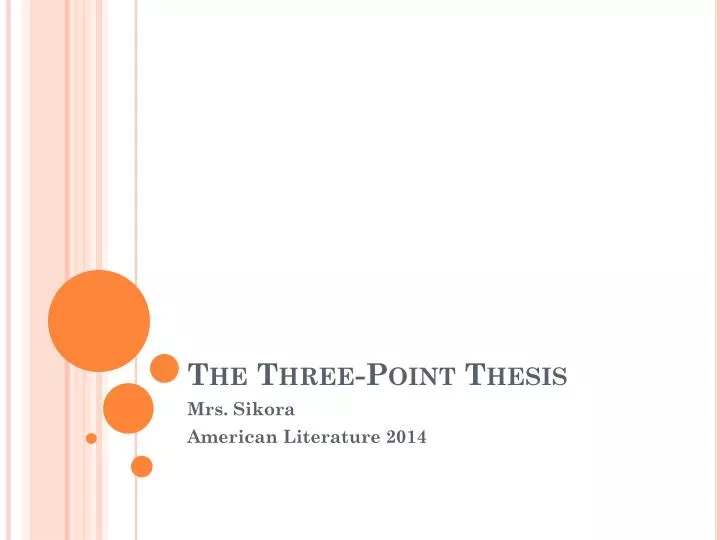 three point thesis