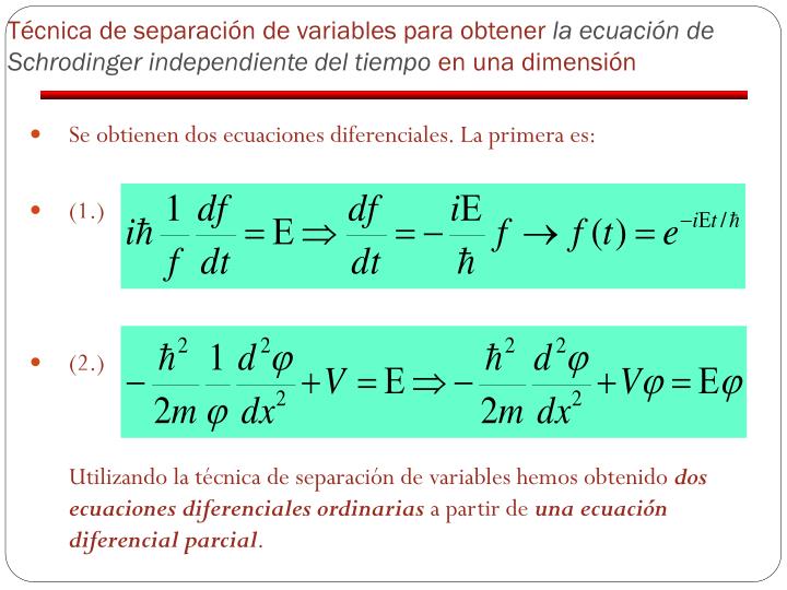 PPT - La ecuación de Schrodinger PowerPoint Presentation - ID:2859805