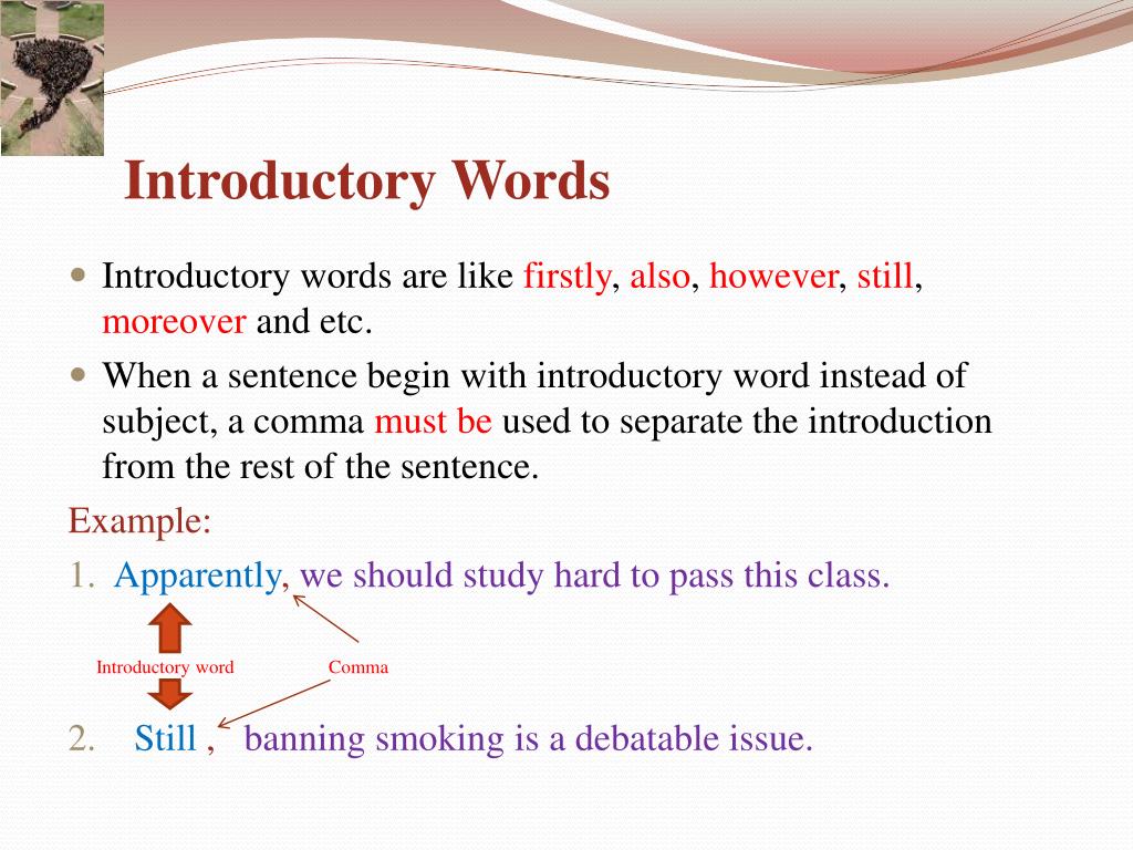 ppt-using-commas-appropriately-with-introductory-clauses-and-with-conjunctions-powerpoint