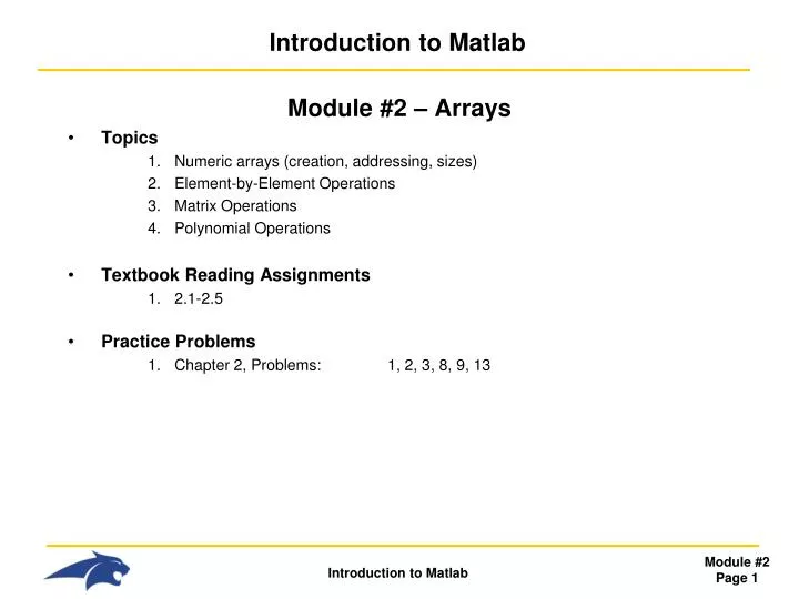 PPT - Introduction to Matlab PowerPoint Presentation, free download ...