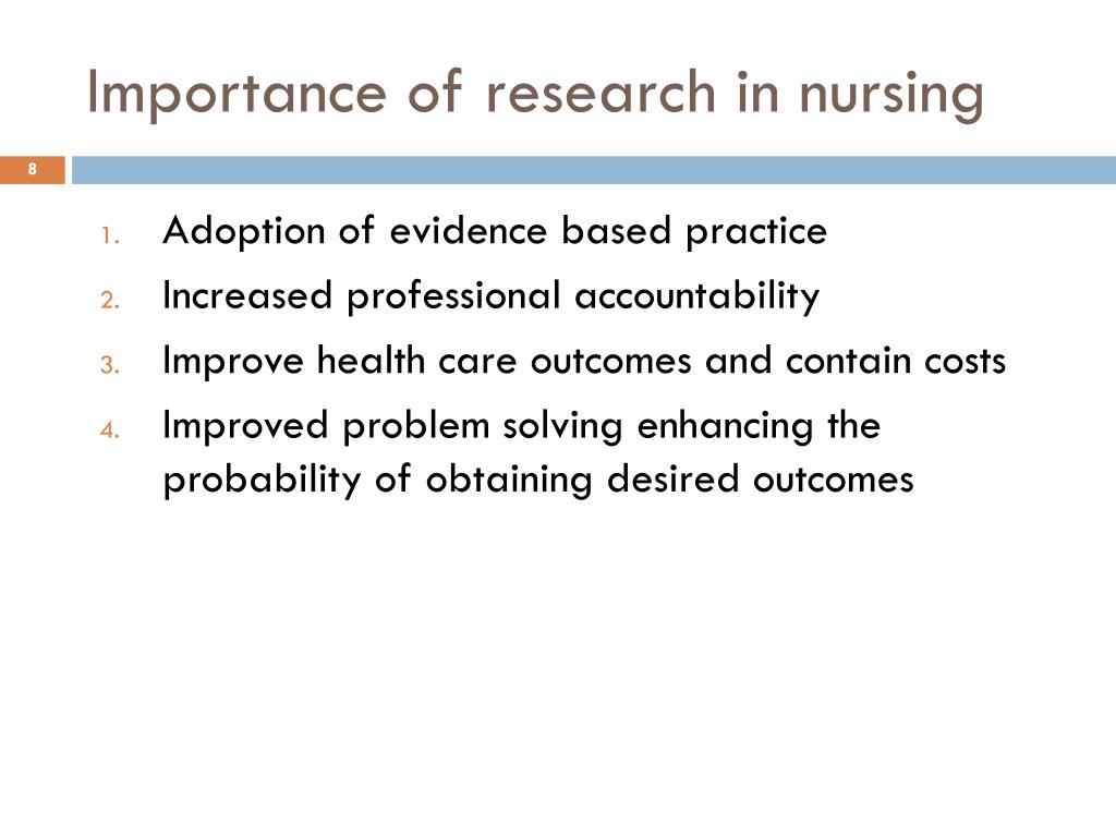 importance of research in nursing