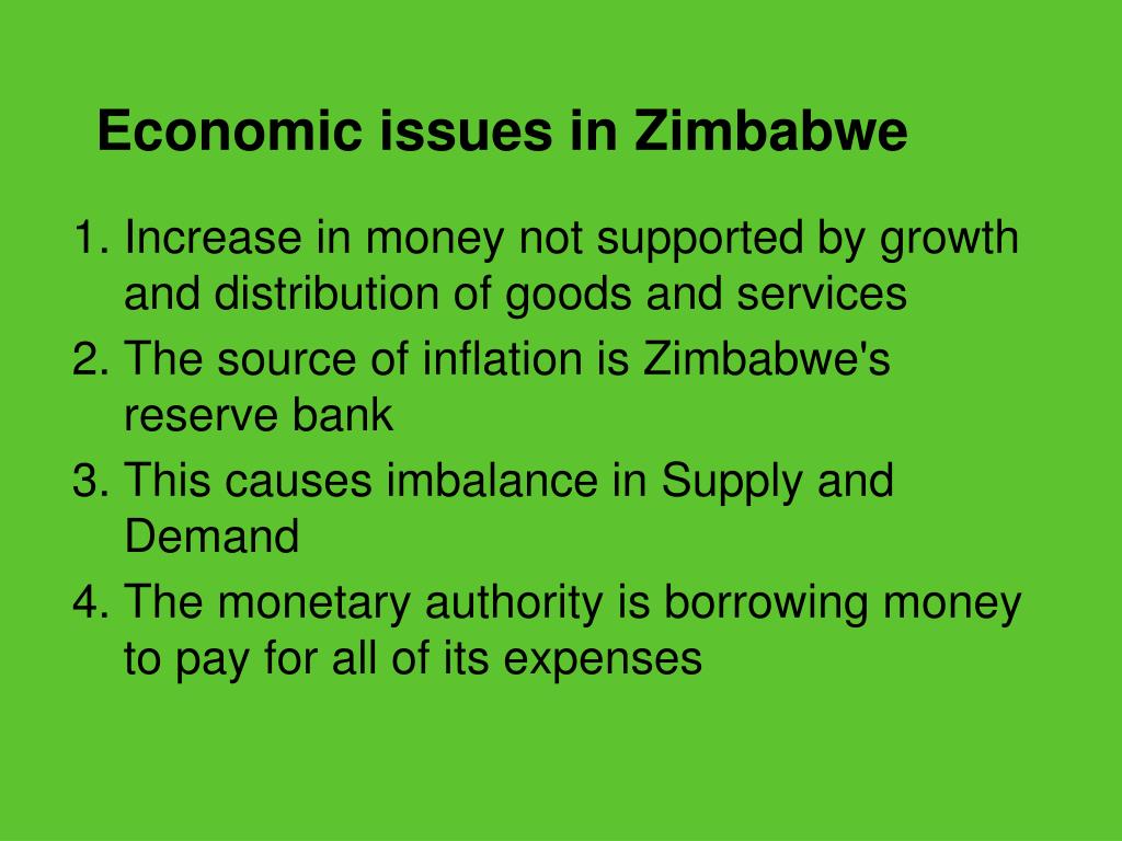 zimbabwe inflation cause