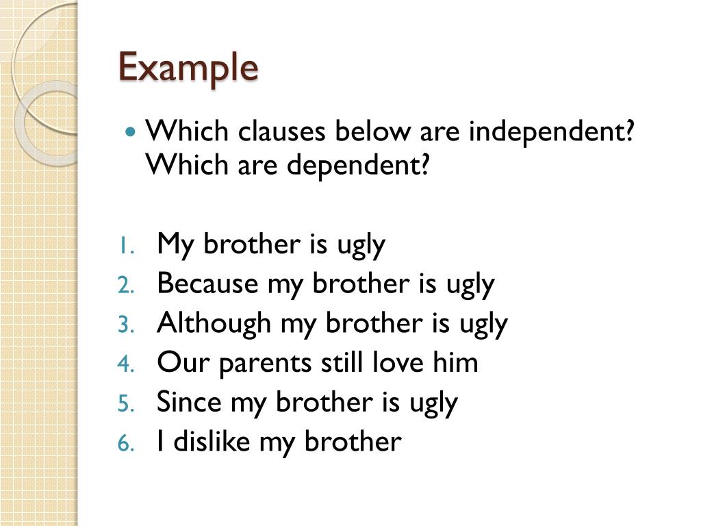 Phrase Dependent Clause Independent Clause Worksheet