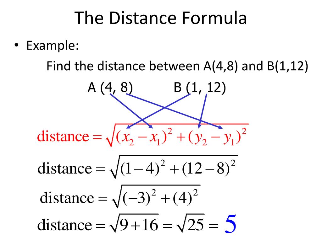 math distance problems examples