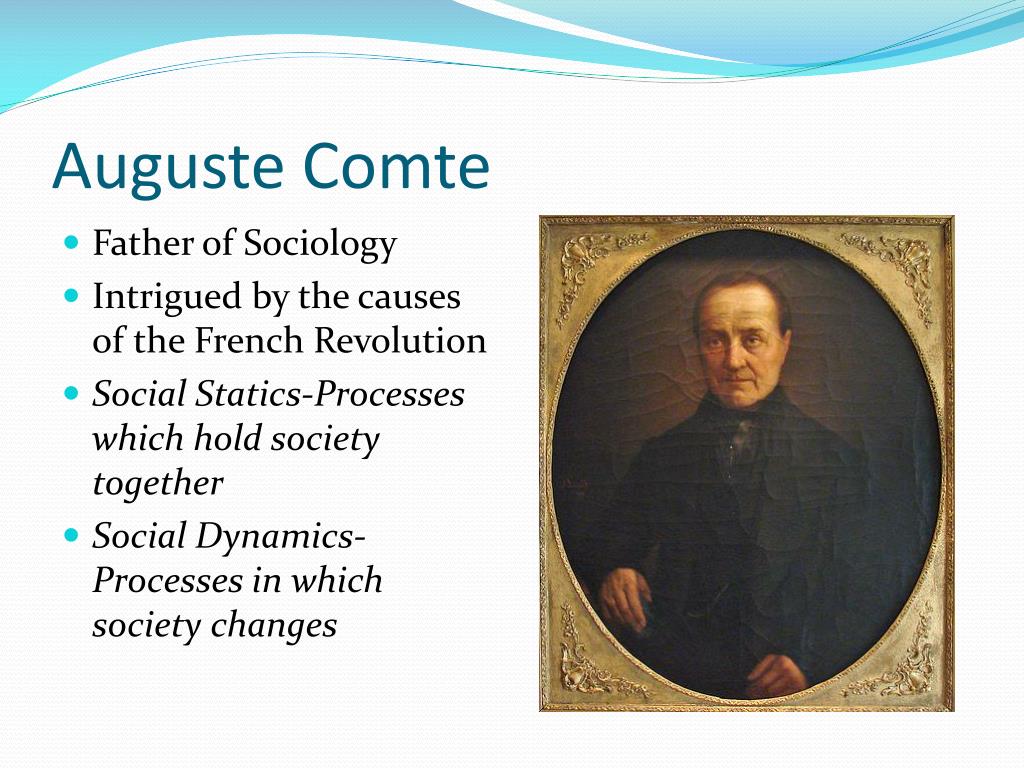 who is the father of sociology