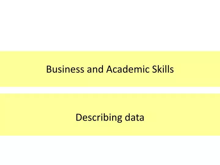 business and academic skills n.