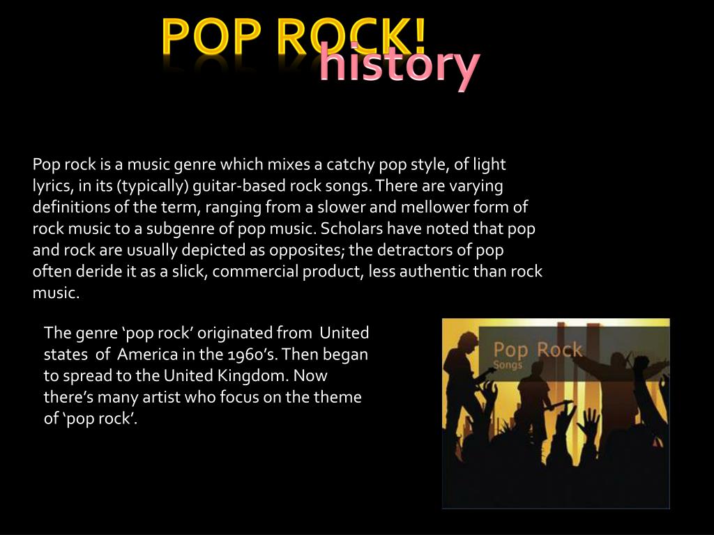 PPT - Pop rock! PowerPoint Presentation - ID:2864018