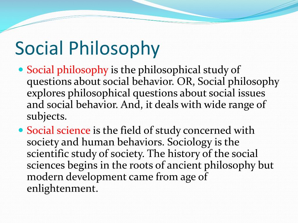 phd in social philosophy