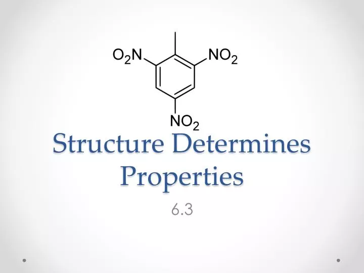 structure determines properties n.