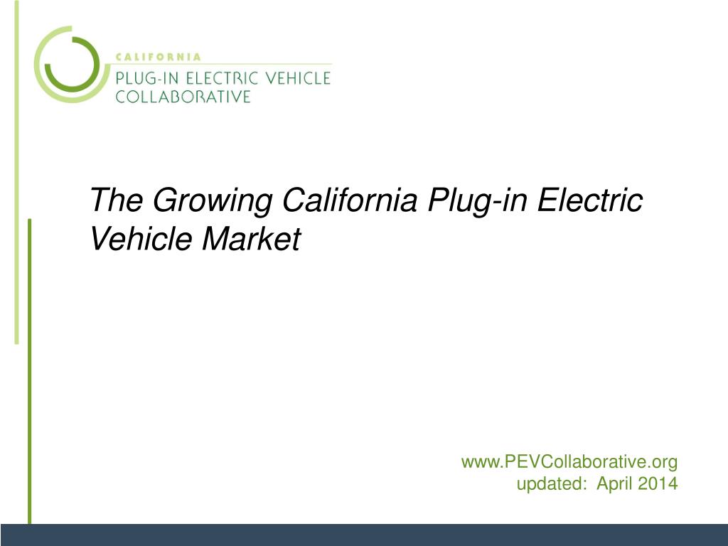 PPT The Growing California Plugin Electric Vehicle Market PowerPoint
