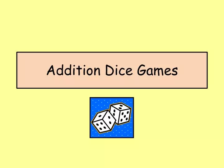 addition dice games n.