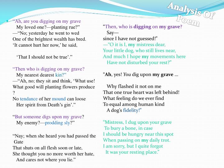 ah are you digging on my grave Ah, are you digging on my grave thomas hardy victorian poet slideshow 2594391 by ely. ah are you digging on my grave Ah, are you digging on my grave thomas hardy victorian poet slideshow 2594391 by ely.