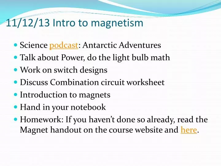 introduction to magnetism