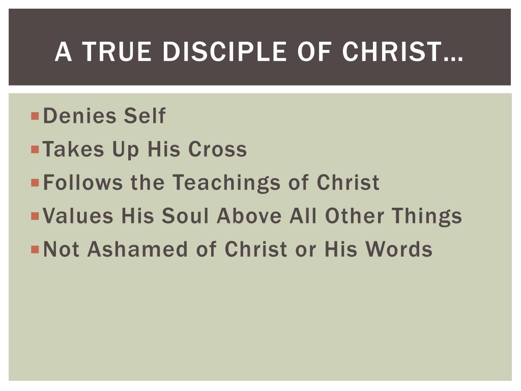 true disciple essay