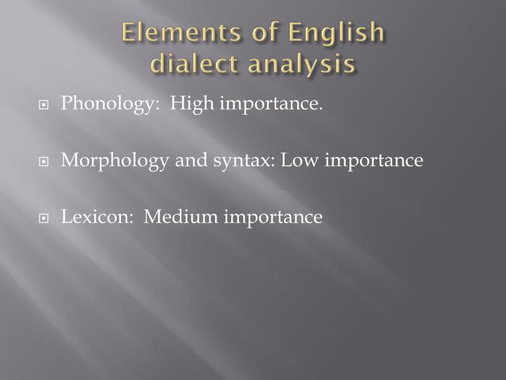 PPT - Dialects of English PowerPoint Presentation - ID:2868065