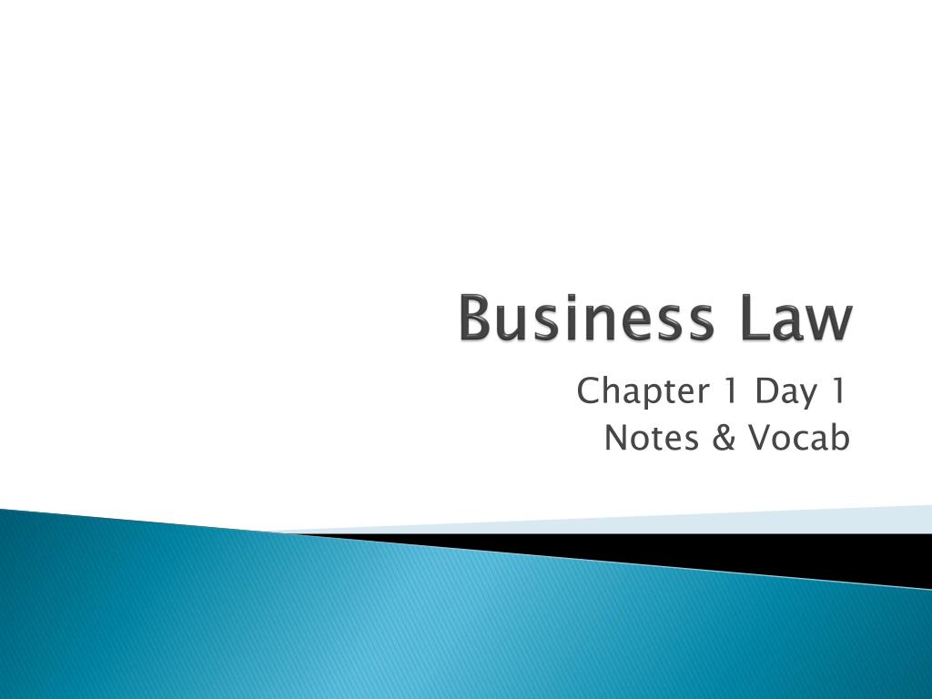 business law presentation topics