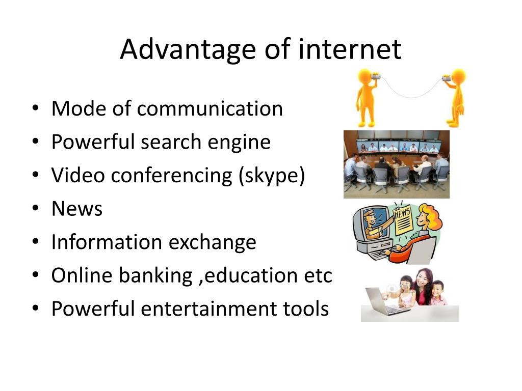 presentation on advantages and disadvantages of internet