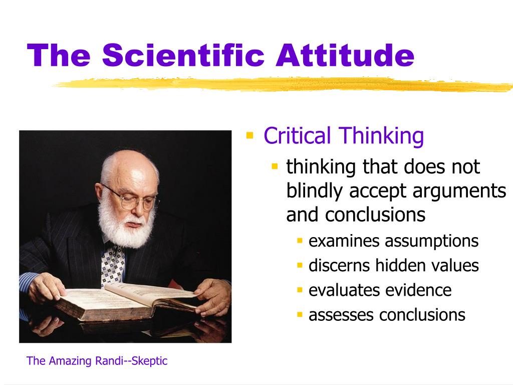 scientific attitude relate to critical thinking
