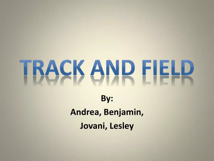 track and field n.