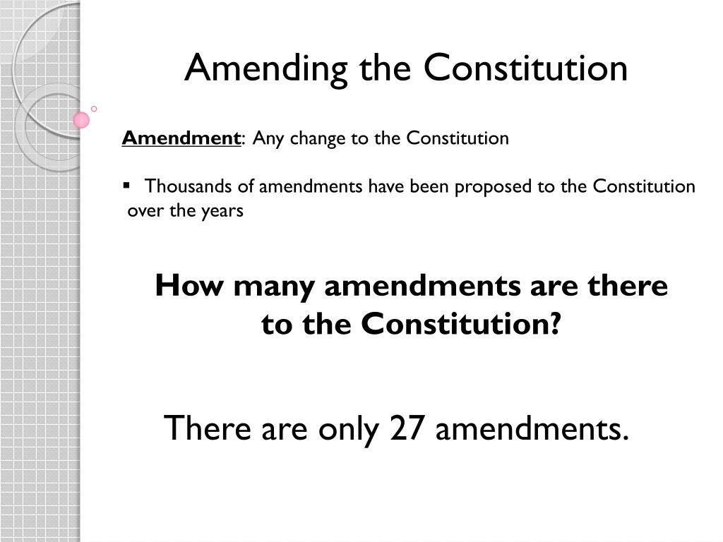 Amendments ppt download