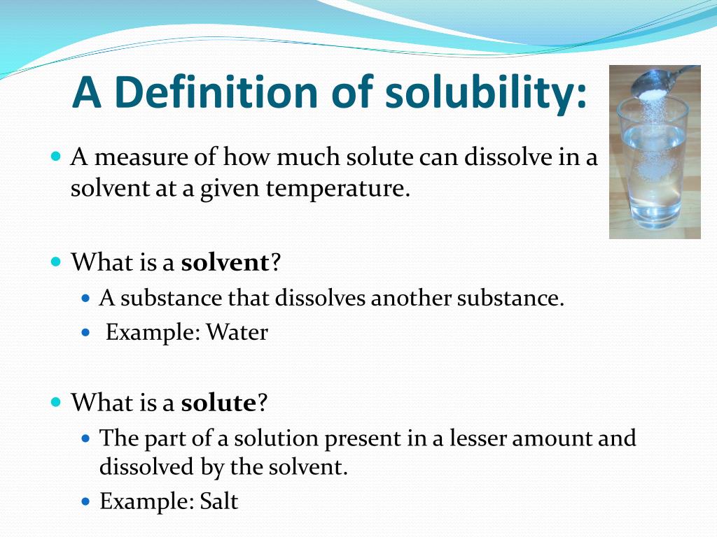 Solubility Meaning