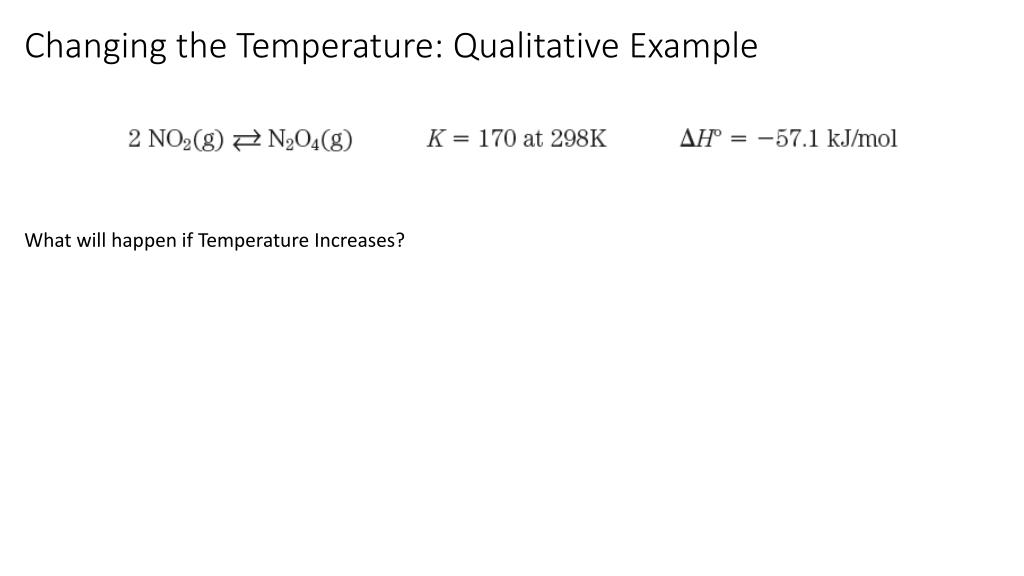 PPT Section 15.4 Disturbing a Chemical Equilibrium Le Chatelier’s
