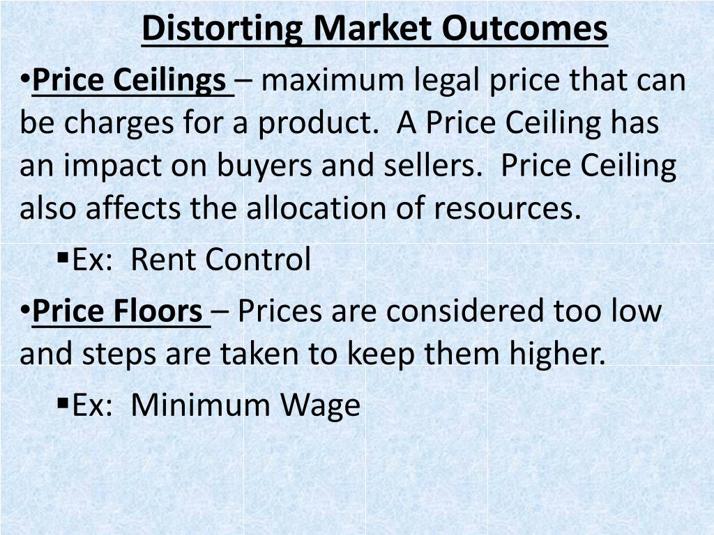 Ppt Social Goals Vs Market Efficiency Powerpoint