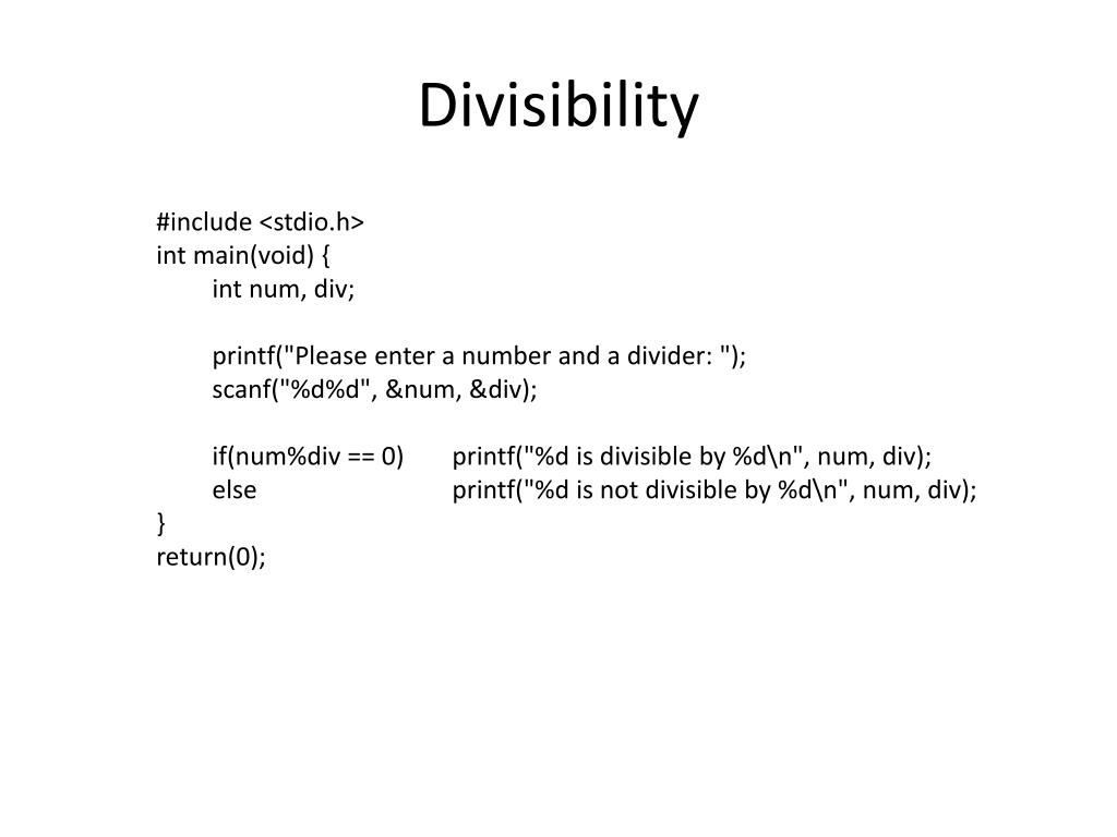 PPT Divisibility PowerPoint Presentation Free Download ID 2871987