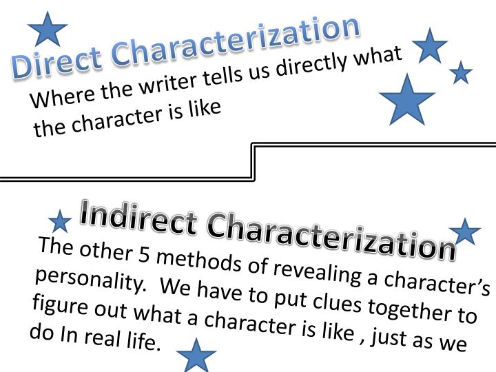 ppt how does an author develop characters powerpoint direct characterization
