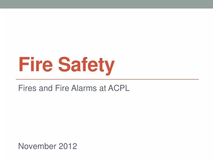 fire safety n.