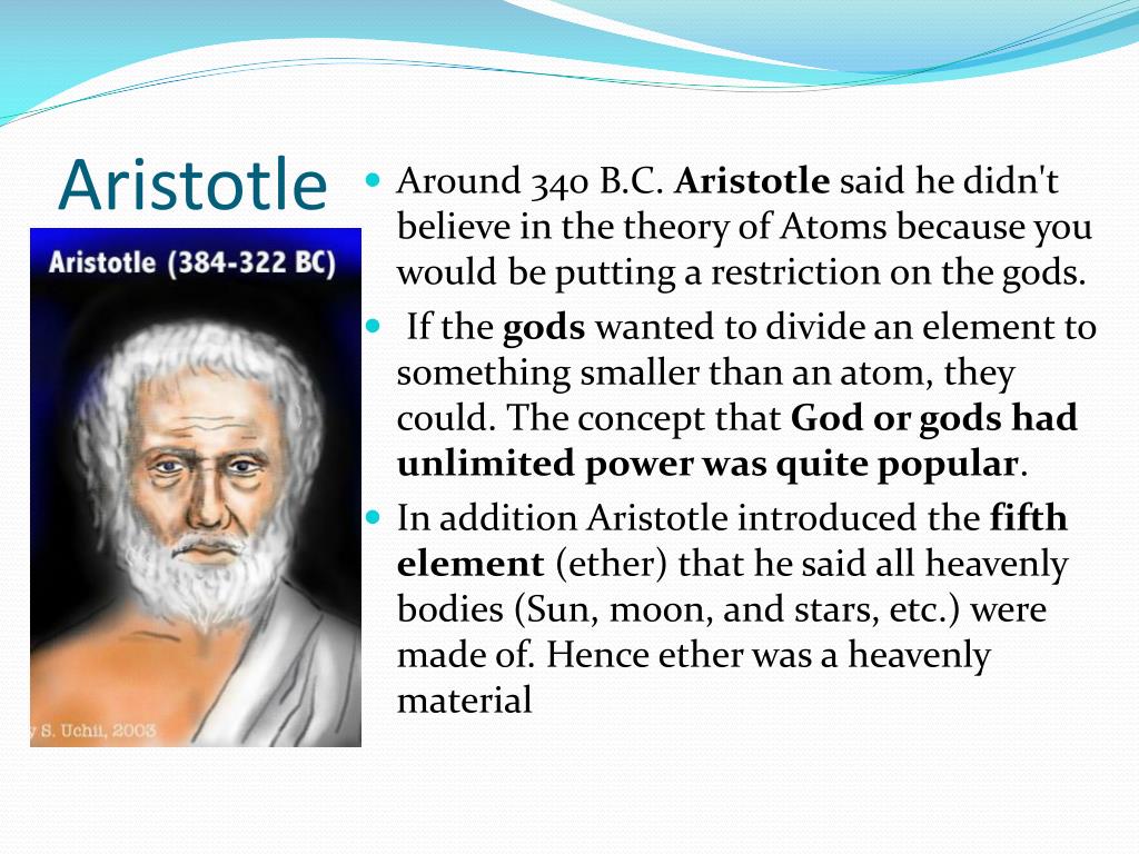 aristotle atomic theory aristotle atomic theory