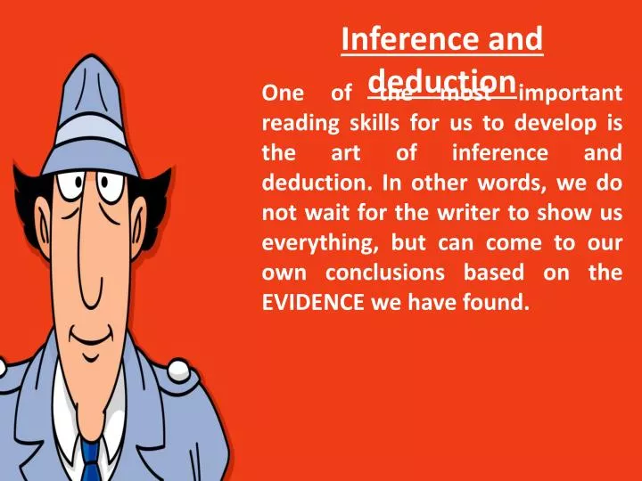 Ppt inference and deduction powerpoint presentation free download