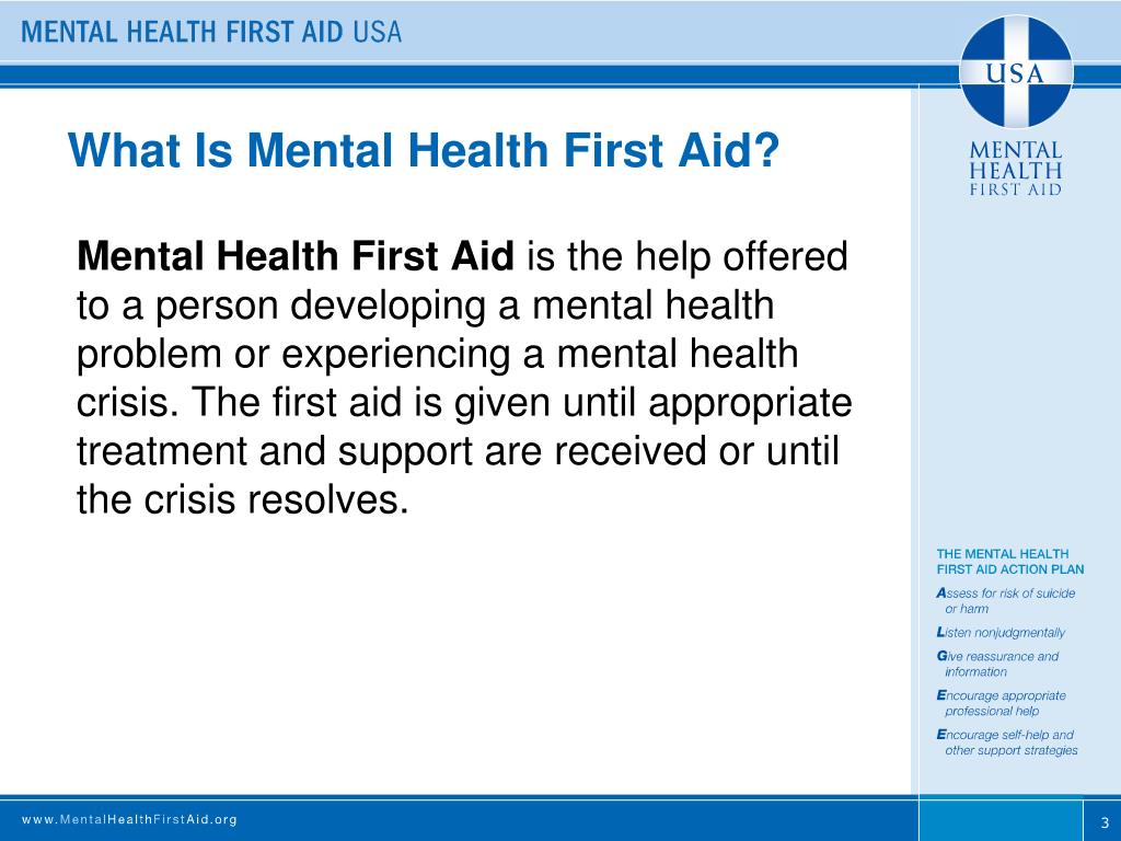 PPT - Mental Health First Aid USA PowerPoint Presentation, free ...